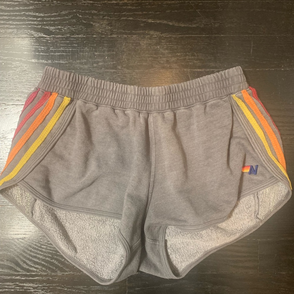 Aviator Nation dark grey pajama shorts